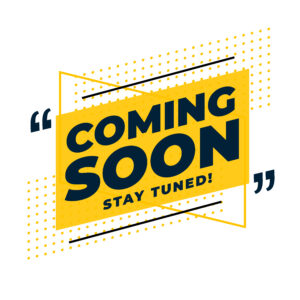 coming soon stay tuned banner for business announcement vector